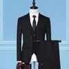 Formell Business Wedding 3 Pieces Suit Set / Man 2021 Blazers Jacket Byxor Vestbyxor Klänning Waistcoat X0909