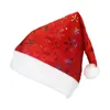 Cappello di Natale alce Decorazione di Capodanno Bambini Cappello per adulti Decorazione per copricapo per albero di Natale in tessuto spazzolato colorato
