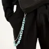 Punk Rock Acrílico Colorido Cintura Grânulos Keychain para Homens Mulheres Hip Hop Hipster Calças Acessórios Unisex Jóias
