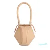 Bolso de cuero para mujer, diseño de nicho, bolso wonton, bolso de mano, moda wonton dumpling Satchel