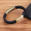 Xqni vakantie geschenken persoonlijkheid lederen armband serpentine arrow ontwerp goud kleur armband voor mannen mode-sieraden