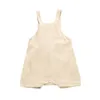 New Casual Baby Clothes Summer Newborn Infant Baby Girl Boy Sleeveless Gallus Romper Jumpsuit Set Overalls For Children