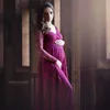 Elegant Lace Maternity Dress Photography Props Sexy V Neck Maxi Gown Wedding Dresses Long Sleeve Pregnancy Dress for Photo Shoot X0902