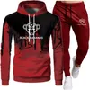 2021 Autumn Spring Men's Hoodies+Sweatpants Sets Black Sweatshirts Fashion Slim Fit Male Bananas Hip Hop Pullover Hoody