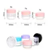 10g 15g 20g Empty Cosmetic Bottles Clear Container Plastic Jar Pot Makeup Travel Cream Lotion Refillable Packing Bottle