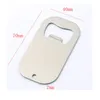 Nieuwe Sublimatie Blanco Bierfles Opener Kurkentrekker DIY Metal Silver Dog Tag Creative Gift Home Kitchen Tool EWF6961