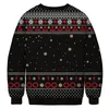 Мужские свитера Ugly Christmas Sweater d Смешные джемперы с принтом Топы Мужчины Женщины Осень с длинным рукавом с круглым вырезом Праздничная вечеринка Рождественская толстовка Perf