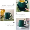 Mats almofadas 1 pc caneca de café Aquecimento de chá de bebida elétrica Copo de chá mais quente para casa (verde)