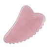 Facial Natural Pink Crystal Quartz Jade Guasha Board Chinois ACUPUNCTURE Stracage outil Massage de massage du corps Gua Sha Board SC4426934