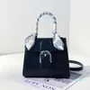 Color Matching Horshoe Buckle Female Bag