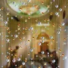 Cortina de cuentas de cristal de cristal de moda Decoración del hogar interior de lujo Fondo de boda de lujo Suministros 211102