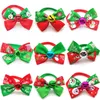 Kerstmis Dog Apparel Grooming Hair Accessoires Cat Bows Holiday Party Dogs Hairs Bow voor kleine huisdierbenodigdheden