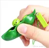 Edamame Keychain Funny Bean Fidget Toy Soybean Stress Relieving Keychain for Teens and Adults TO342