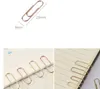 Filing Supplies Mini Metal Paper Clips Gold Oval Plum Blossom Triangle Paper-Clip Bookmark Memo Planner Clip School Office Stationery-Supplies SN2910