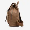 Retro seyahat sırt çantası öğrenci çanta gündelik kadın tuval deri sırt çantası