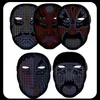 Programmerbar Lysande Mask LED Face Transforming Mask LED Masker med Bluetooth Control för kostymer Cosplay Party Masquerade Toy 211216