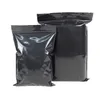 2021 novos sacos de ziplock preto opaco, saco preto poli plástico reclosable com zíper