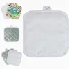 Sublimation chaude blanc bricolage coussin cuisine assiette bol Pot tapis isolant haute température résistance tampons décoration de Table 6yp G2