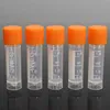 1 8ml Plástico Graduado Laboratório Plástico Tubo zing Tubo de criopreservação Tubo criogênico de laboratório criogênico com tampa rosqueada 246j