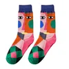 Socks & Hosiery 2021 Autumn And Winter Eyeball Trendy Personality Couple Fancy Pattern Stockings Harajuku3114