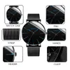 Minimalist Men's Fashion Ultra Thin Watches Simple Men Business Mesh Belt Quartz Watch Male Wristwatches Clock Relogio Mascul234Z