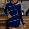 Sexy Strapless Long Sleeved Mini Dress Lady Solid Hot Rhinestone Slim Bag Hip Dress Women Spring Autumn Fashion Elegant Dresses Y1204