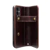Genuine Flip Leather Cell Phone Cases with Card Wallet for iPhone 11 12 13 14 15 Pro Max XS XR 7 8 Plus Samsung S20 Cowhide Cellphone Cover