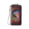 Мода настоящий натуральный кожаный кошелек для женщин Длинные муфты Женский кошелек для монеты Высокое качество Handy Телефон Сумка сцепления