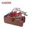 Sunglasses KAEDEK Thin Frame Rectangular Frames Tr90 Reading Glasses aluminum Magnetic Case Folding Presbyopic Eyeglasse 1 1 5 2 289Y