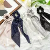Women Hair Accessories Stars Chiffon Ponytail Streamers Elastic Hair Band Ribbon Knotted Hair Ties 10 Colors Optional BT6544