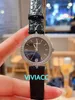 Nieuwe Mode Rose Silver Crystal Diamond Bezel Horloge Dame Rvs Quartz Klok Dames Geometrische Cirkel Horloges 28mm