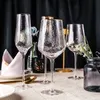 Creative Glass Wine Es Home Hammered Czart Czerwony Diament Champagne ES 210827