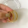 Aro huggie ouro cor chuteiro orelhas forma brincos para mulheres meninas titânio aço geométrico brinco vintage jóias presente