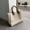 Enkel Canvas Portable Women's Bag Trend Fashion Big ToT One Shoulder 2021 Höst och vinter Ny