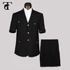 2021 été à manches courtes hommes costume Blazer masculin bureau uniforme conception vêtement usine fantaisie costumes pour hommes vêtements Safari costume X0909