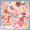 Ins Korean Cute Bear Hand Account Sticker Skin Protectors Små Fresh Cartoon Girl Heart Album Stickers