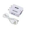 Mini RCA AV naar VGA VIDEOCONNEMERS AV2VGA Converter-adapter met 3.5mm audio voor tv-pc DVD-monitor Meer voorraad AV2HDMI VGA2HDMI HDMI2AV