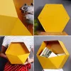 Hexagon Wall Shelves Storage Box Holders Honeycomb Geometric Shelf Decor for Nordic Living Bedroom Rack 211112