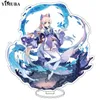 Newly Anime Genshin Impact Game Character Acrylic Stand Model Plate Raiden Shogun Baal Sangonomiya Kokomi Keychain Desktop Decor G1019