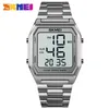 SKMEI 2 Time Men Digital Sport Watches Brand Countdown Countdown Contwatch Мода Светодиодные Электронные наручные часы Мужской Reloj Hombre 210804