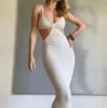 Women's Fashion Skirt Irregular Sleeveless Close-fitting Long Skirt Suspenders Halter Sexy Summer Prom Bandage Dress 2021