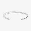 Bijoux de créateur 925 Bracelet en Argent Charme Perle fit Pandora Signature Bracelet Ouvert Mode Femmes Diapositive Bracelets Perles Style Européen Charmes Perlé Murano