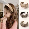 Bohemian Hairbands Straw Weaving Knotted Headband Women Cross Knot Head Hoop Bezel Handmade Hair Accessories Turban Hair Hoop