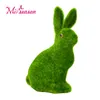 Creative Green Artificial Grass Turf Cute Animals Novelty Handmade Moss Easter Home Christmas Ornament Decoration Gift