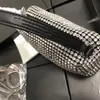 Borse di lusso firmate da donna di alta qualità Borse a tracolla da donna Bling Buling Borsa da pranzo con strass