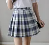 Röcke Harajuku Mode Falten Mini Rock Frauen Sommer Kawaii Hohe Taille Schule Mädchen Cosplay Plaid Tennis Teenager Uniform Kurz