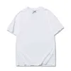 Versão correta de marcas na moda Veículos Witter Cor Sólida Pano Branco Pano Letra Letra Masculina e Manga Curta T-shirt