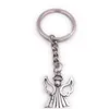 50pcs Guardian Wing Key Ring Hollow Angel Pendants Car Key Portain portachiavi Portachiavi gioielli souvenir regalo Accessori Bijoux