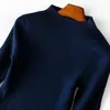 Casual Dresses Plus Size Women Autumn Mesh Tutu Dress Elegant 3/4 And Long Sleeve Patchwork Knitted Sweater 2021 Navy Blue XXL 3XL