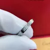 Full Diamond S925 Sterling Silver Love Ring Men And Women Rose Gold Rings For Lovers Couple Jewelry gift US Size 5-11248Y